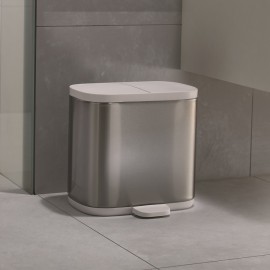 Контейнер мусорный split™ для ванной комнаты, нержавеющая сталь, Joseph Joseph
