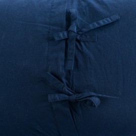 Чехол на подушку бархатный "Хвойное утро" Цвет темно-синий, Tkano