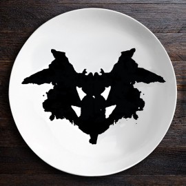 Набор тарелок «Ужин с Роршахом», Ниндзя/Бабочка, BadLab
