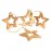 Гирлянда подвесная wooden stars, 4 шт., EnjoyMe