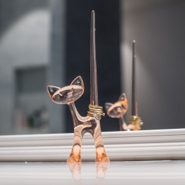 Подставка для колец miaou, прозрачный, Koziol