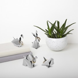 Подставки для колец origami 3 шт. хром, Umbra