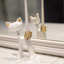 Подставка для колец miaou, прозрачный, Koziol