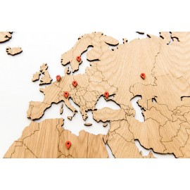 Карта-пазл wall decoration exclusive, 130х78 см, европейский дуб, Mimi