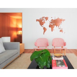 Карта-пазл wall decoration exclusive, 280х170 см, африканское сапеле, Mimi