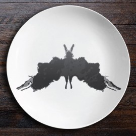Набор тарелок «Ужин с Роршахом», Гаргульи/Мотылек, BadLab