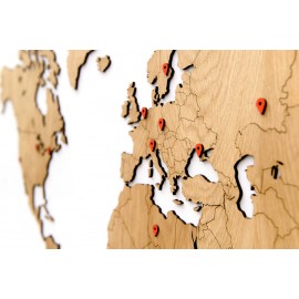 Карта-пазл wall decoration exclusive, 280х170 см, европейский дуб, Mimi