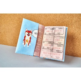Обложка на паспорт - new sibainu, New wallet