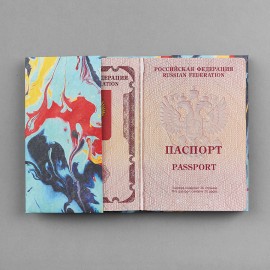 Обложка на паспорт new wallet - new woodstock; сделан из tyvek®, New wallet