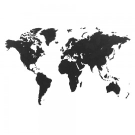 Пазл «Карта мира» черная 150х90 см new, Mimi