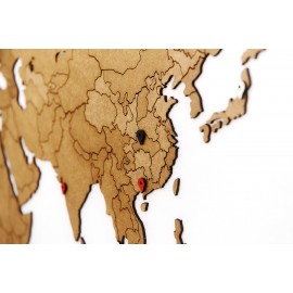 Пазл «Карта мира» коричневая 150х90 см new, Mimi