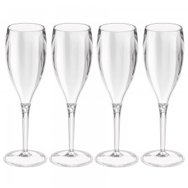 Набор бокалов для шампанского 4 шт superglas cheers no. 1, 100 мл, прозрачный, Koziol