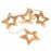 Гирлянда подвесная wooden stars, 4 шт., EnjoyMe