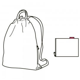 Рюкзак складной mini maxi sacpack black, Reisenthel