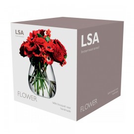 Ваза округлая низкая flower 17 см, LSA International