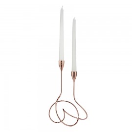 Подсвечник loop медь, Black+Blum