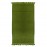 Полотенце для рук с бахромой оливково-зеленого цвета, Tkano