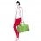 Сумка allrounder m spots green, Reisenthel