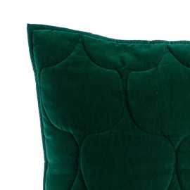 Чехол на подушку бархатный "Хвойное утро" Цвет зеленый, Tkano