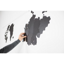 Карта-пазл wall decoration giant, 280х170 см, черная, Mimi