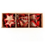 Украшения подвесные stars/trees/hearts, деревянные, в подарочной коробке, 30 шт., EnjoyMe