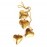 Гирлянда подвесная golden hearts, 4 шт., EnjoyMe