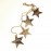 Гирлянда подвесная golden stars, 4 шт., EnjoyMe