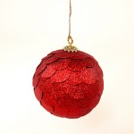Шар новогодний декоративный paper ball, красный, EnjoyMe
