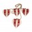 Гирлянда подвесная christmas hearts, 4 шт., EnjoyMe