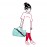 Сумка детская складная dufflebag cats and dogs mint, Reisenthel