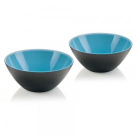 Набор из 2 мисок my fusion 12 см чёрно-голубой, Guzzini