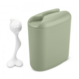 Контейнер для хранения продуктов с ложкой hot stuff l, эвкалиптовый, Koziol