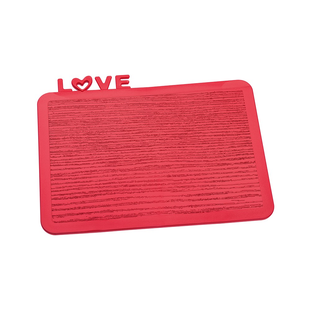 Разделочная доска happy board love, красная, Koziol