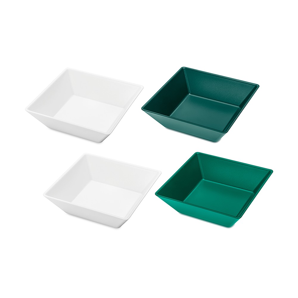 Набор ёмкостей tangram 4 бело-зеленый, Koziol