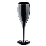 Набор бокалов для шампанского 4 шт superglas cheers no. 1, 100 мл, чёрный, Koziol