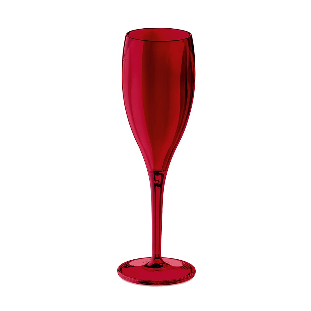Набор бокалов для шампанского 4 шт superglas cheers no. 1, 100 мл, красный, Koziol