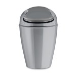 Корзина для мусора с крышкой del s, 5 л, серая, Koziol
