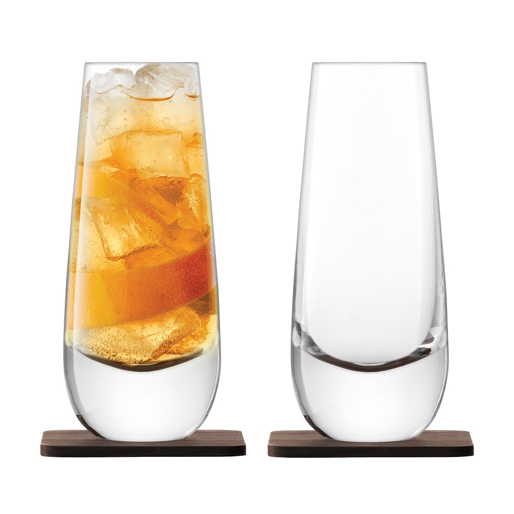 Набор из 2 бокалов на подставке из ореха whisky islay 325 мл, LSA International