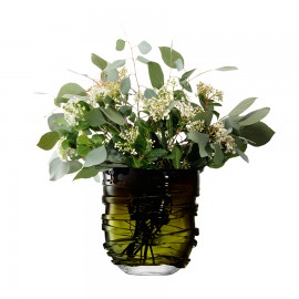 Ваза yarn 26 см тёмно-зелёная, LSA International