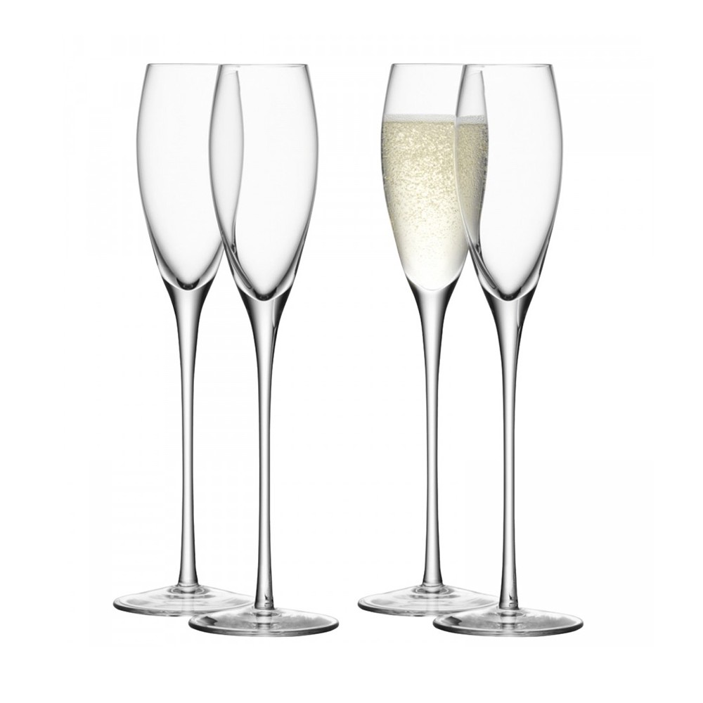 Набор из 4 бокалов-флейт wine 160 мл, LSA International