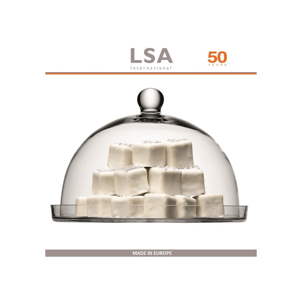Блюдо VIENNA с куполом, D 33 см, ручная работа, LSA International