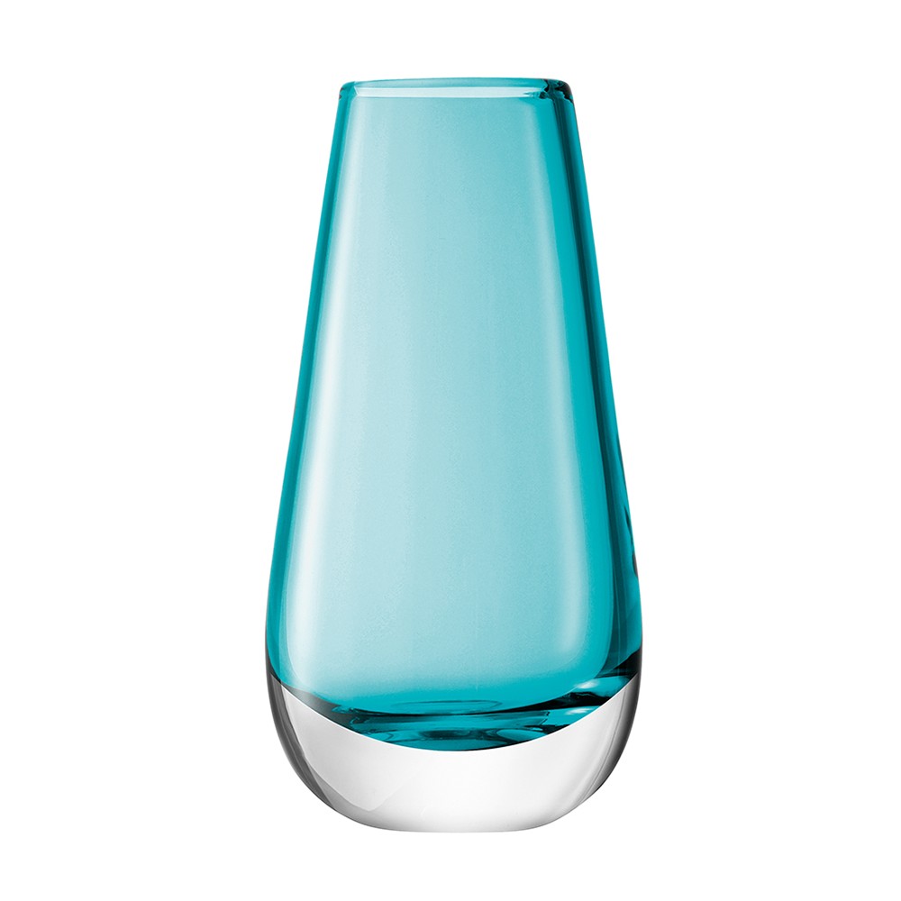 Ваза в форме бутона flower colour 14 см бирюзовая, LSA International