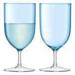 Набор из 2 бокалов для воды и вина hint 400 мл бирюзовый, LSA International