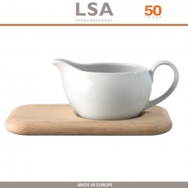 Соусник DINE на деревянной подставке, 450 мл, LSA International