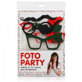 Набор масок foto party, 11 шт., Melompo
