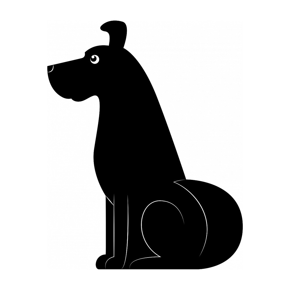 Грифельная магнитная доска "Собака", 29,7х21 см, Melompo