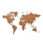 Карта-пазл wall decoration, 90х54 см, коричневая, Mimi