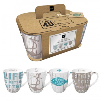 Набор из 4 кружек cabana 350 мл, Paperproducts Design