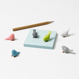 Магниты на холодильник mini sparrow, 6 шт., Qualy