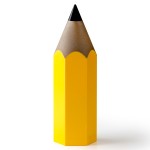 Подставка для карандашей dinsor, желтая, Qualy